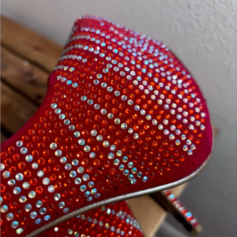 Desire by Jacobies Studded Stiletto Platform Heels